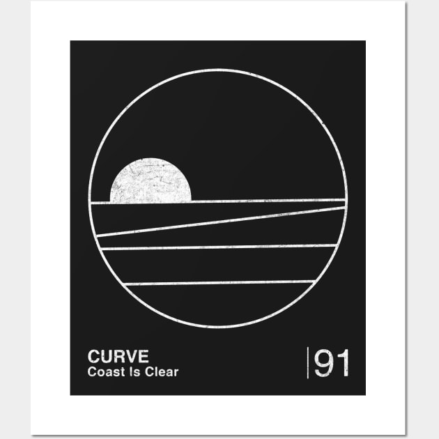 Curve / Minimalist Graphic Design Fan Artwork Wall Art by saudade